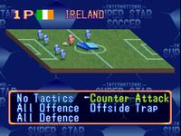 une photo d'Ã©cran de International Superstar Soccer sur Nintendo Super Nes